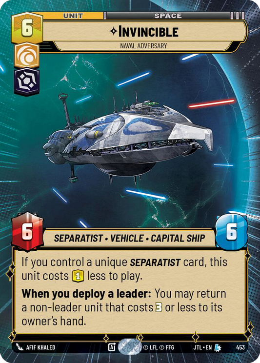 【JTL453/EN】Invincible - Naval Adversary (Hyperspace)