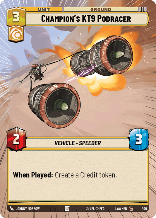 【LAW496/EN】Champion's KT9 Podracer (Hyperspace)
