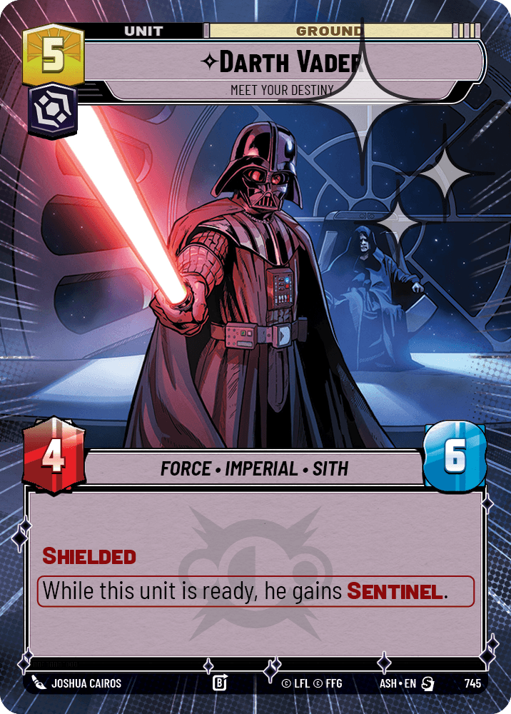 【ASH745/EN】Darth Vader - Meet Your Destiny (Hyperspace/Foil)