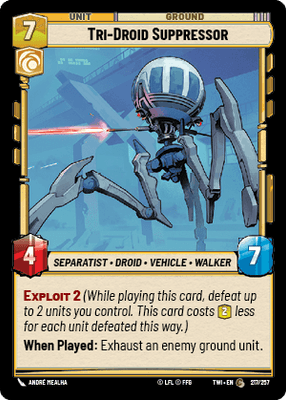 【TWI217/EN】Tri-Droid Suppressor(FOIL)