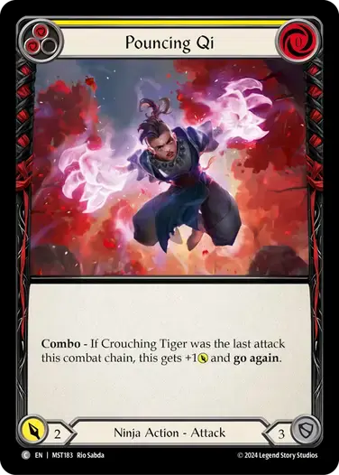 【MST183/EN】Pouncing Qi/飛びかかる氣[Yellow]
