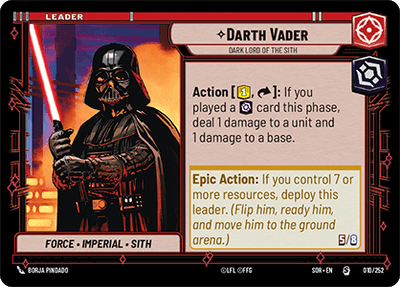 【SOR010/EN】Darth Vader - Dark Lord of the Sith