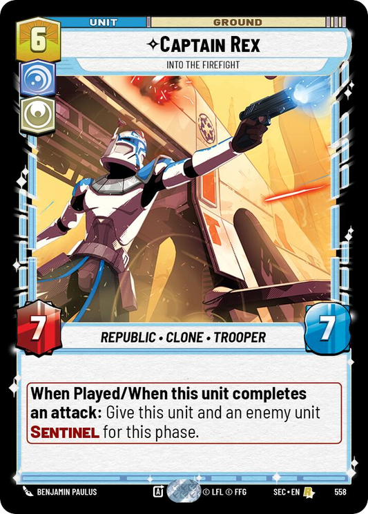 【SEC0558/EN】Captain Rex - Into the Firefight (Foil)