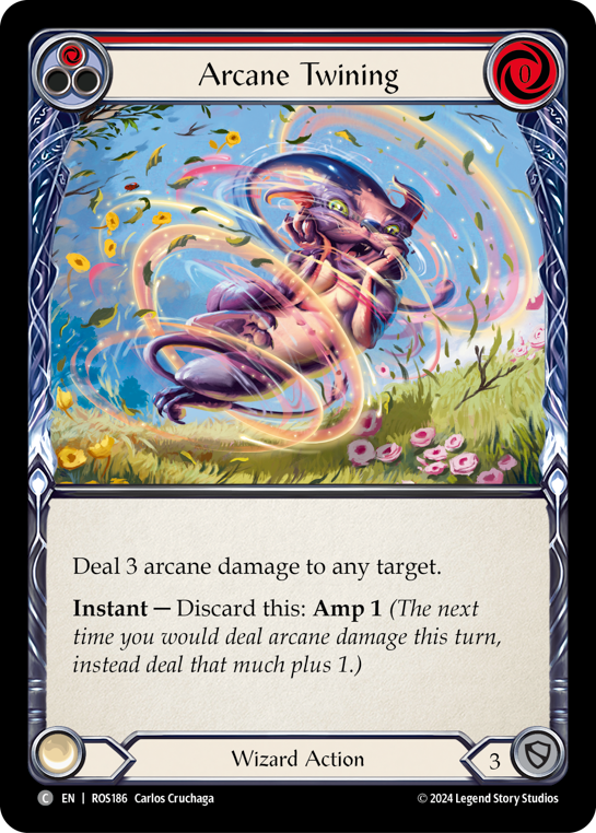【ROS186/EN/RF】Arcane Twining/秘術の交錯[Red]
