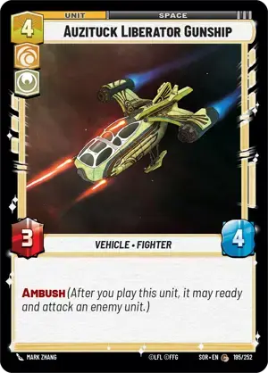 【SOR195/EN】Auzituck Liberator Gunship(FOIL)