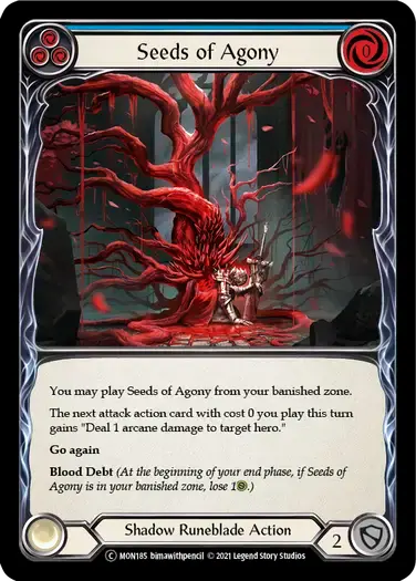 【U-MON185/EN/RF】Seeds of Agony[Blue]