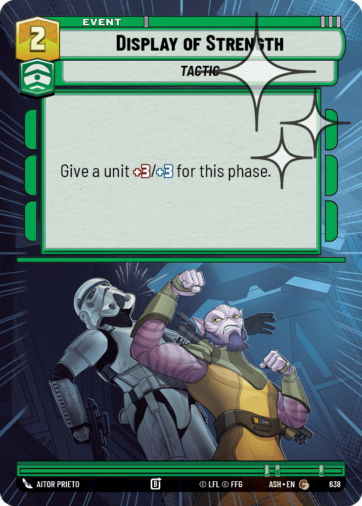 【ASH638/EN】Display of Strength (Hyperspace/Foil)