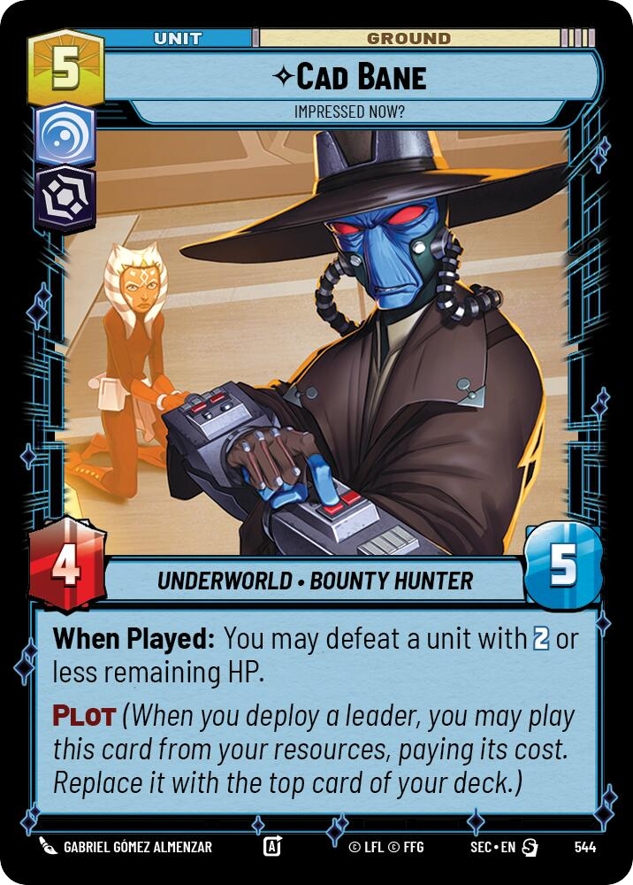 【SEC0544/EN】Cad Bane - Impressed Now? (Foil)