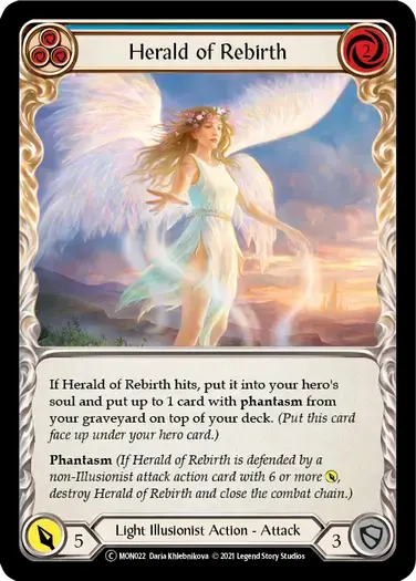 【U-MON022/EN】Herald of Rebirth[Blue]
