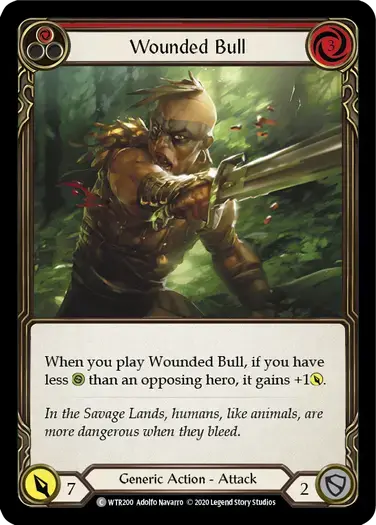 【U-WTR200/EN/RF】Wounded Bull[Red]