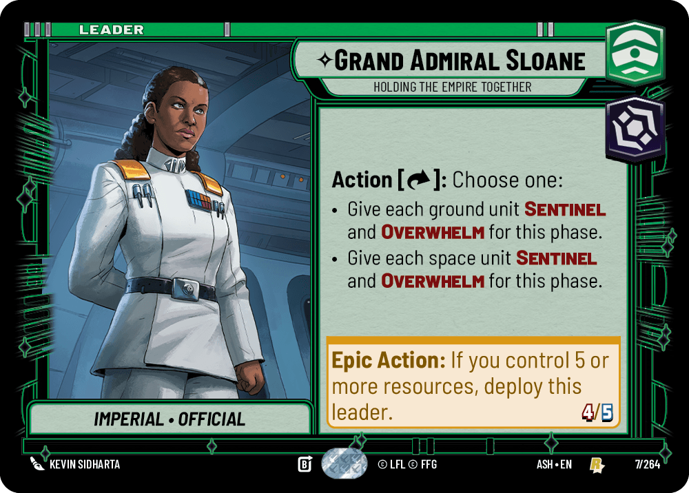 【ASH007/EN】Grand Admiral Sloane - Holding the Empire Together
