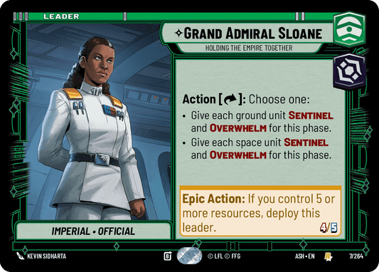 【ASH007/EN】Grand Admiral Sloane - Holding the Empire Together
