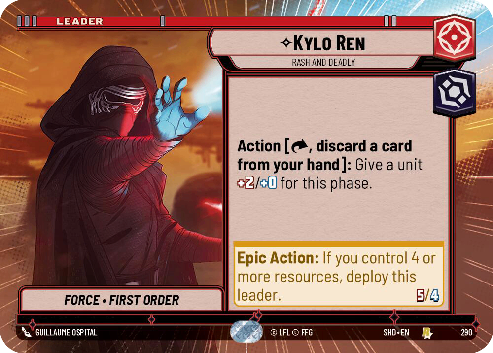 【SHD290/EN】Kylo Ren - Rash and Deadly (HYPERSPACE)