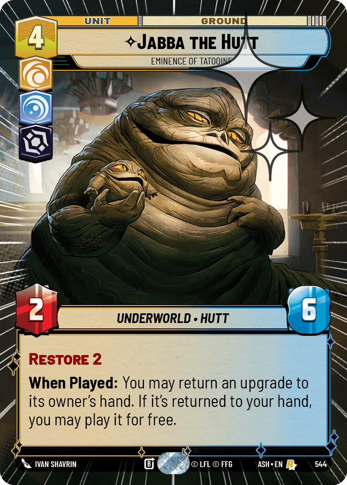 【ASH544/EN】Jabba the Hutt - Eminence of Tatooine (Hyperspace/Foil)