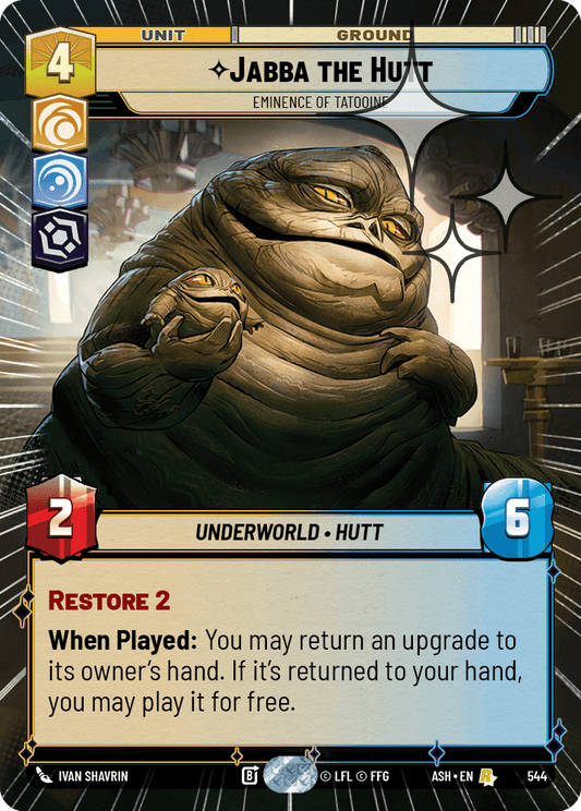 【ASH544/EN】Jabba the Hutt - Eminence of Tatooine (Hyperspace/Foil)