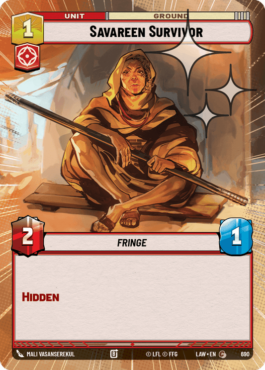 【LAW690/EN】Savareen Survivor (Hyperspace/Foil)