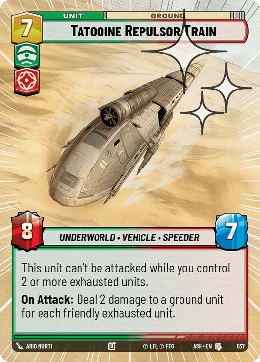 【ASH537/EN】Tatooine Repulsor Train (Hyperspace/Foil)
