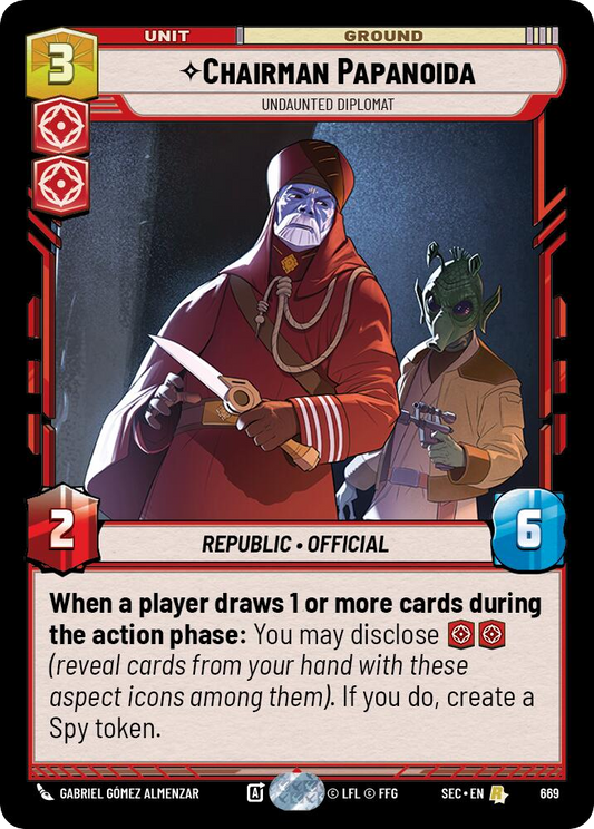 【SEC0669/EN】Chairman Papanoida - Undaunted Diplomat (Foil)