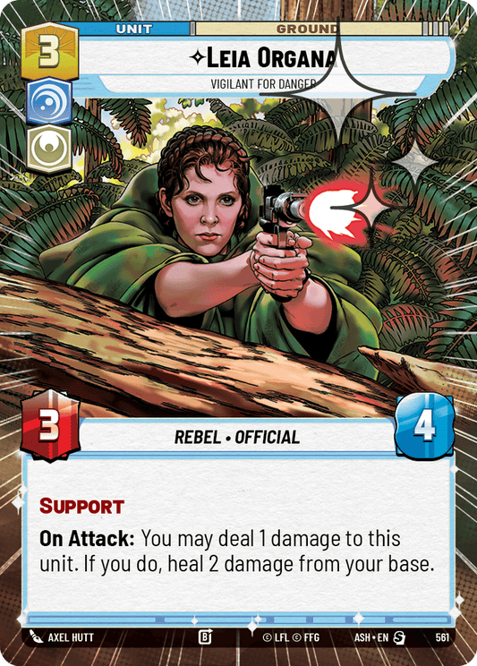 【ASH561/EN】Leia Organa - Vigilant for Danger (Hyperspace/Foil)