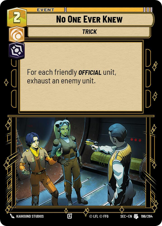 【SEC0196/EN】No One Ever Knew