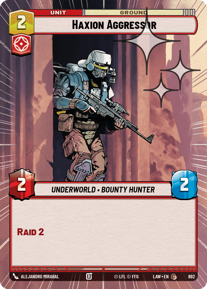 【LAW692/EN】Haxion Aggressor (Hyperspace/Foil)