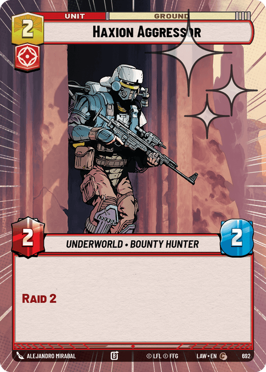 【LAW692/EN】Haxion Aggressor (Hyperspace/Foil)