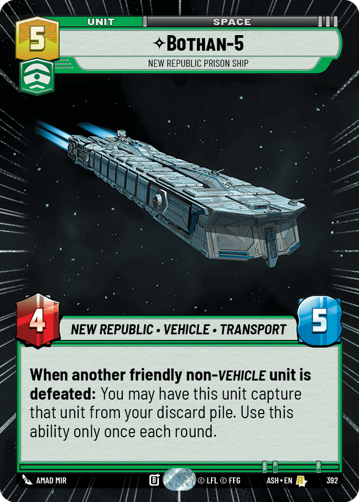 【ASH392/EN】Bothan-5 - New Republic Prison Ship (Hyperspace)