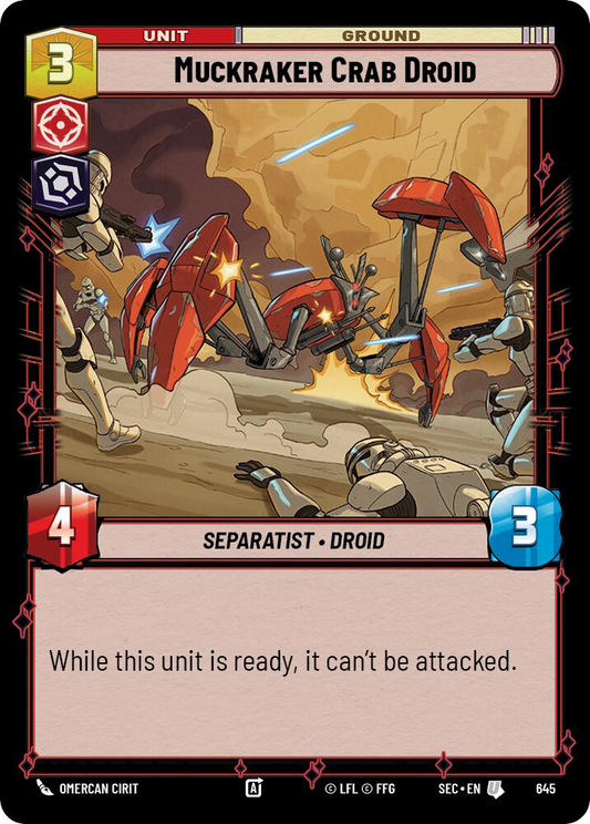 【SEC0645/EN】Muckraker Crab Droid (Foil)