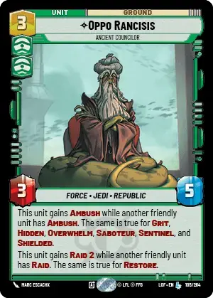【LOF105/EN】Oppo Rancisis - Ancient Councilor