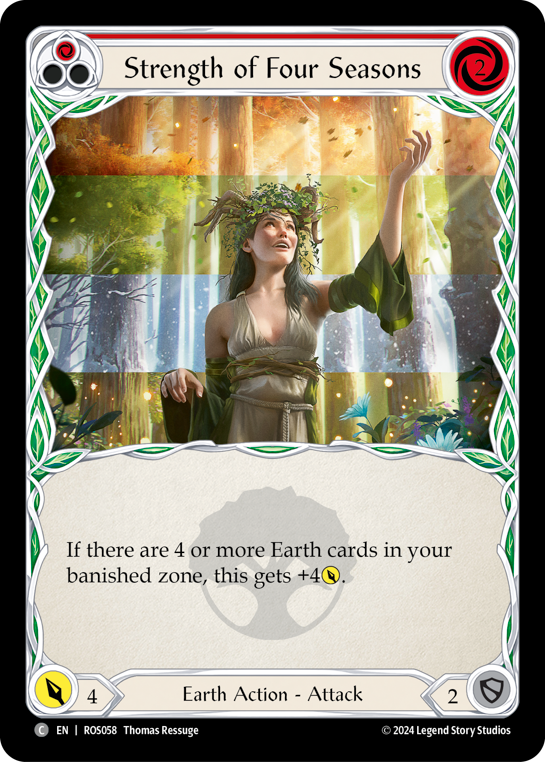 【ROS058/EN】Strength of Four Seasons/四季折々[Red]