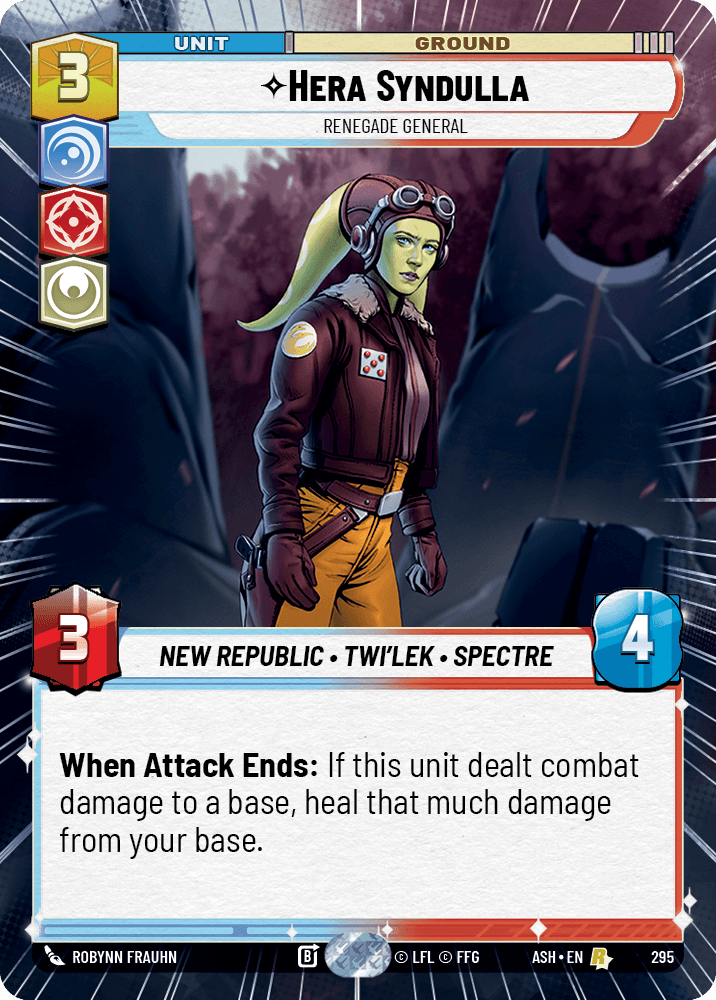 【ASH295/EN】Hera Syndulla - Renegade General (Hyperspace)