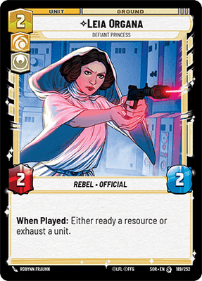 【SOR189/EN】Leia Organa - Defiant Princess