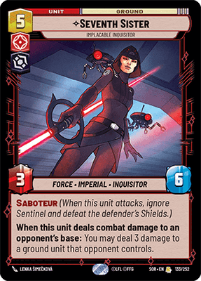 【SOR133/EN】Seventh Sister - Implacable Inquisitor