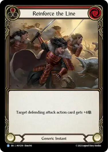 【HVY219/EN】Reinforce the Line/戦線の強化[Red]