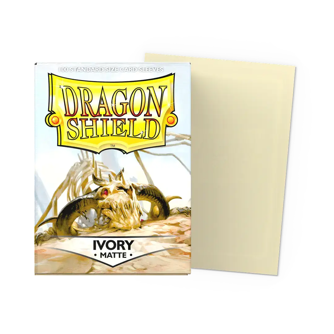 【Dragon Shield】Matte - IVORY(スタンダードサイズ/100枚入り)※配送方法はゆうパックをご選択ください