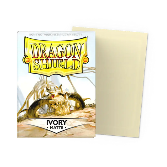 【Dragon Shield】Matte - IVORY(スタンダードサイズ/100枚入り)※配送方法はゆうパックをご選択ください