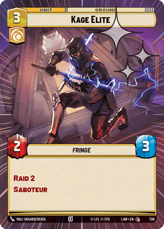 【LAW736/EN】Kage Elite (Hyperspace/Foil)