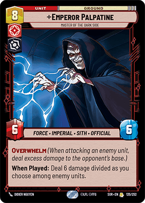 【SOR135/EN】Emperor Palpatine - Master of the Dark Side