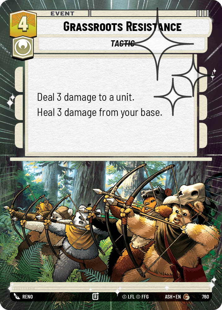 【ASH760/EN】Grassroots Resistance (Hyperspace/Foil)