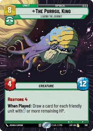 【LOF861/EN】The Purrgil King - Leading the Journey(Hyperspace/Foil）