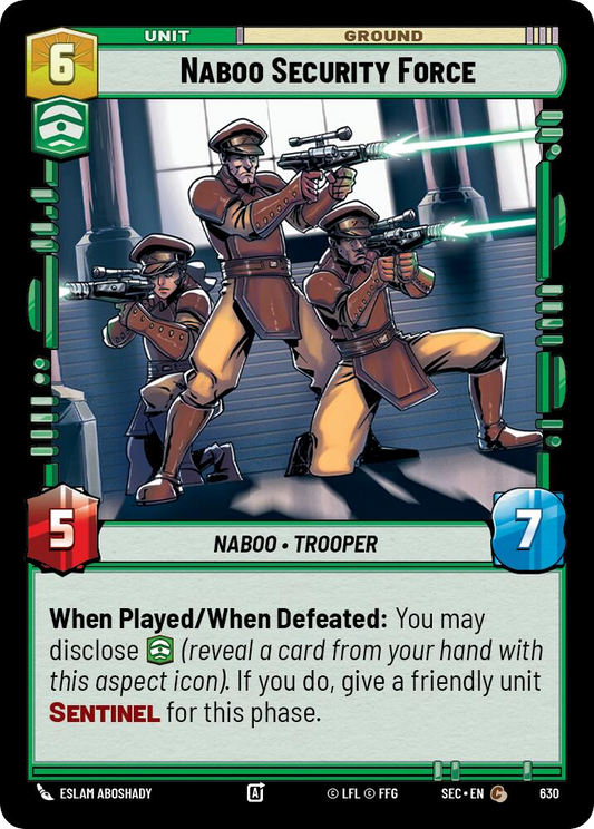 【SEC0630/EN】Naboo Security Force (Foil)