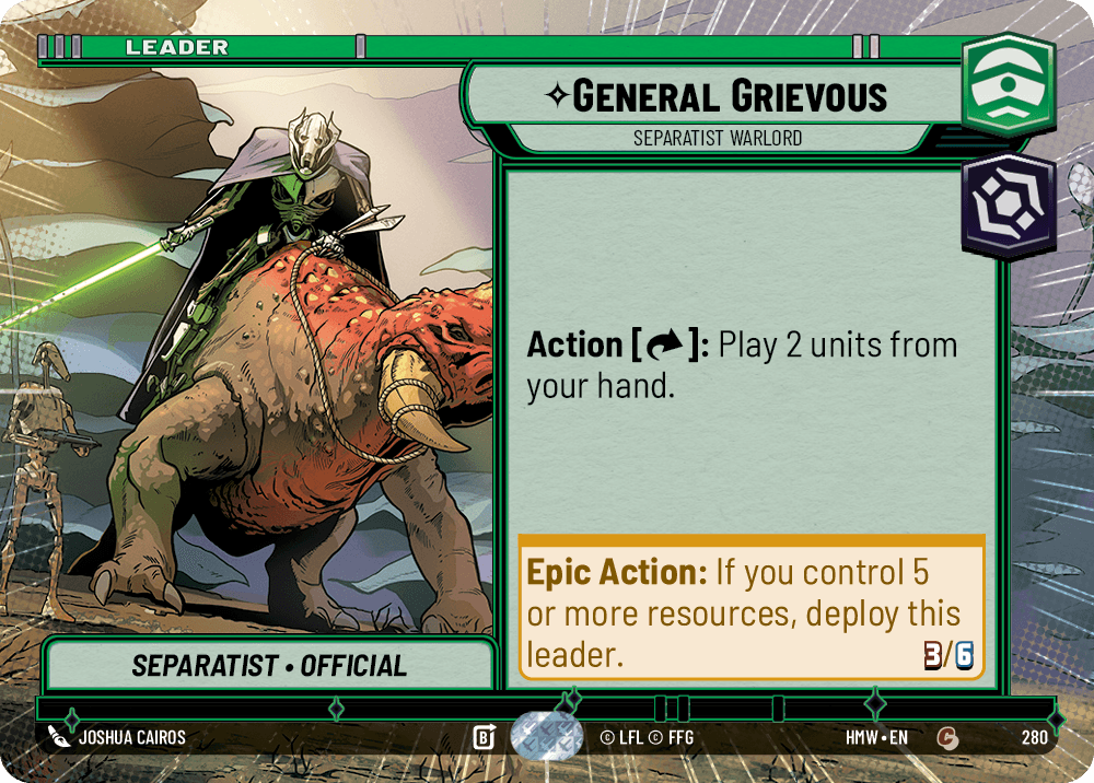 【HMW280/EN】General Grievous - Separatist Warlord（HYPERSPACE）