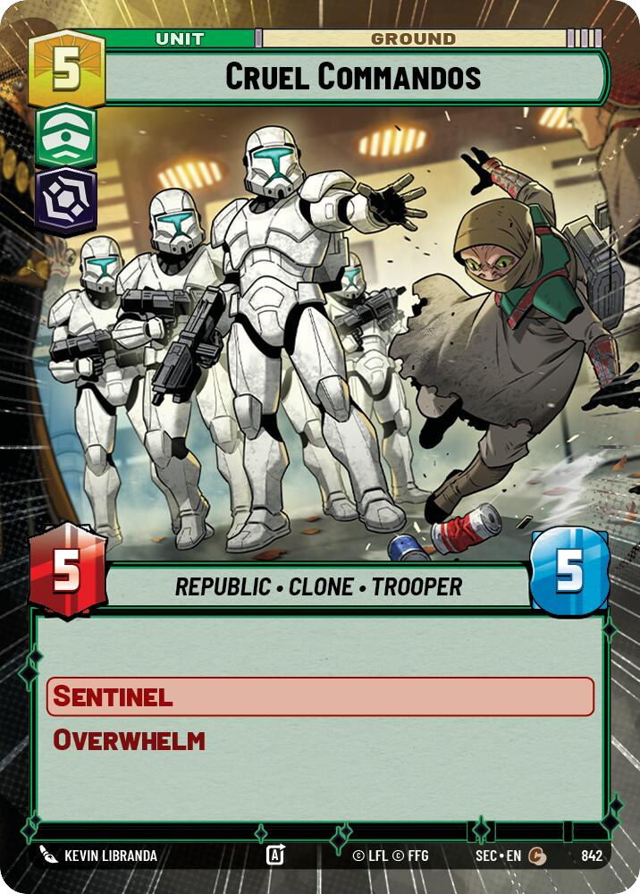 【SEC0842/EN】Cruel Commandos (Hyperspace/Foil)