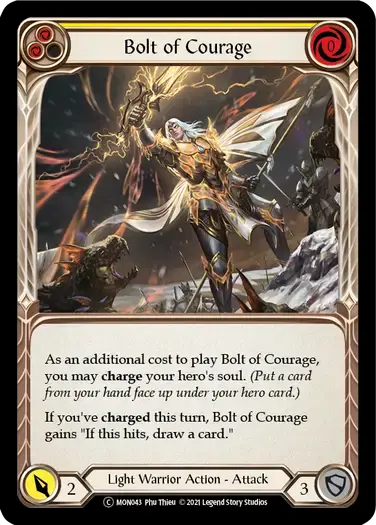 【U-MON043/EN】Bolt of Courage[Yellow]