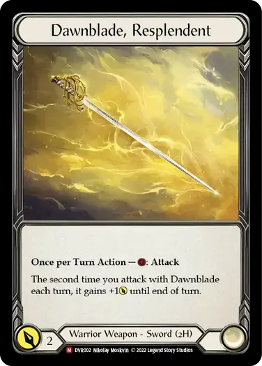 【傷あり特価】【DVR002/EN/CF】Dawnblade, Resplendent