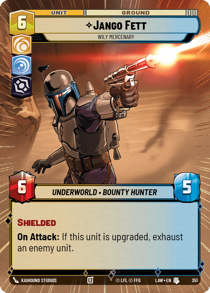 【LAW351/EN】Jango Fett - Wily Mercenary (Hyperspace)