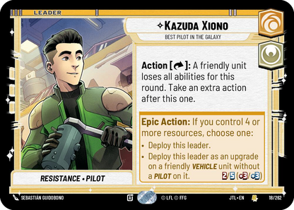 【JTL018/EN】Kazuda Xiono - Best Pilot in the Galaxy