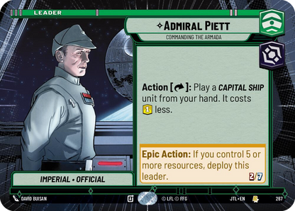 【JTL267/EN】Admiral Piett - Commanding the Armada(Hyperspace)