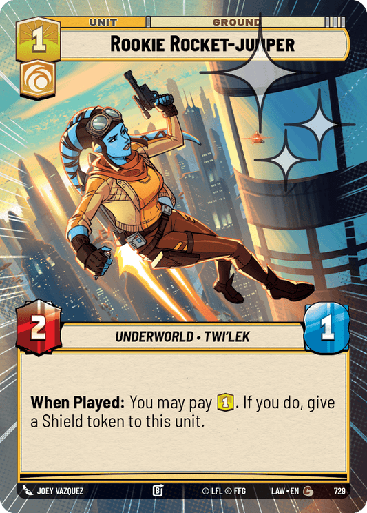 【LAW729/EN】Rookie Rocket-Jumper (Hyperspace/Foil)