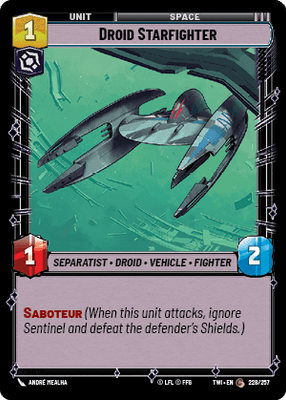 【TWI228/EN】Droid Starfighter(FOIL)